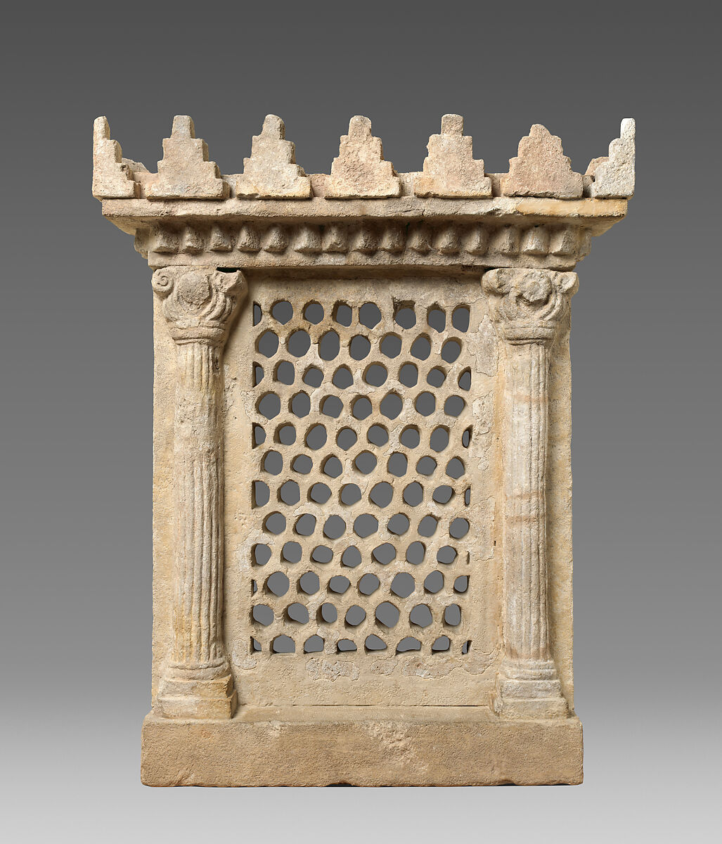 Window screen, Stucco, Sasanian (?) 