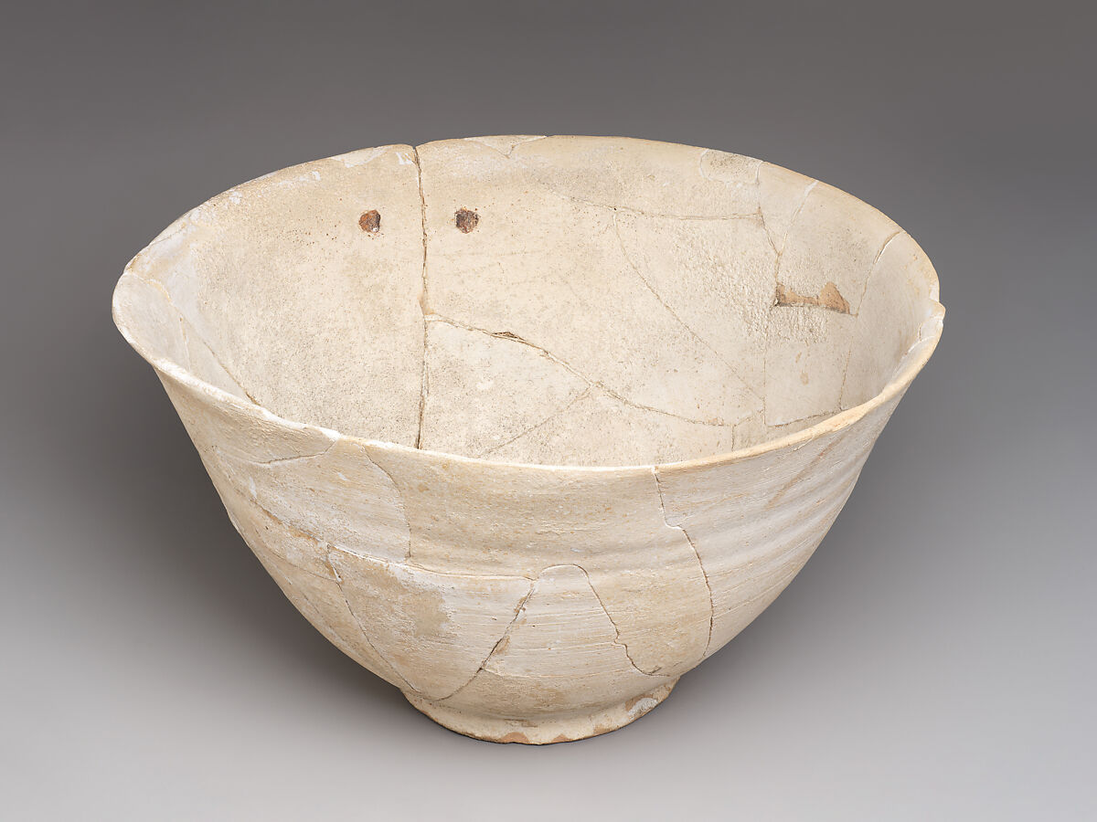 Glazed bowl, Ceramic, glaze, Sasanian or Islamic