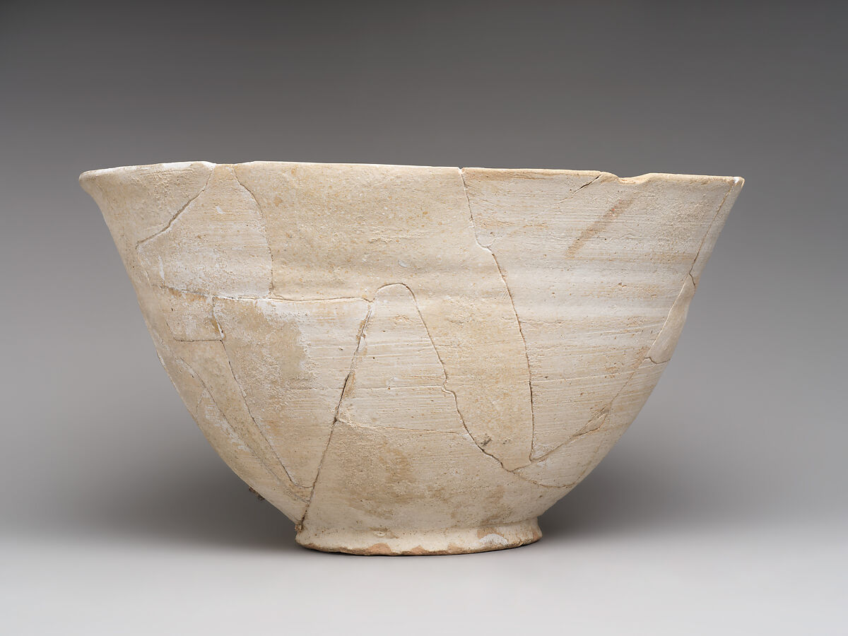 Glazed bowl, Ceramic, glaze, Sasanian or Islamic 