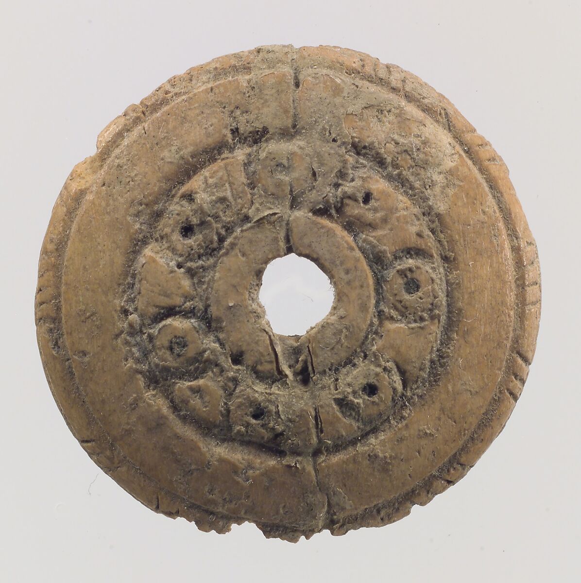 Button, Bone, Sasanian or Islamic 