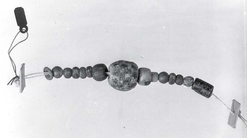 Beads, Glass, stone, Sasanian 