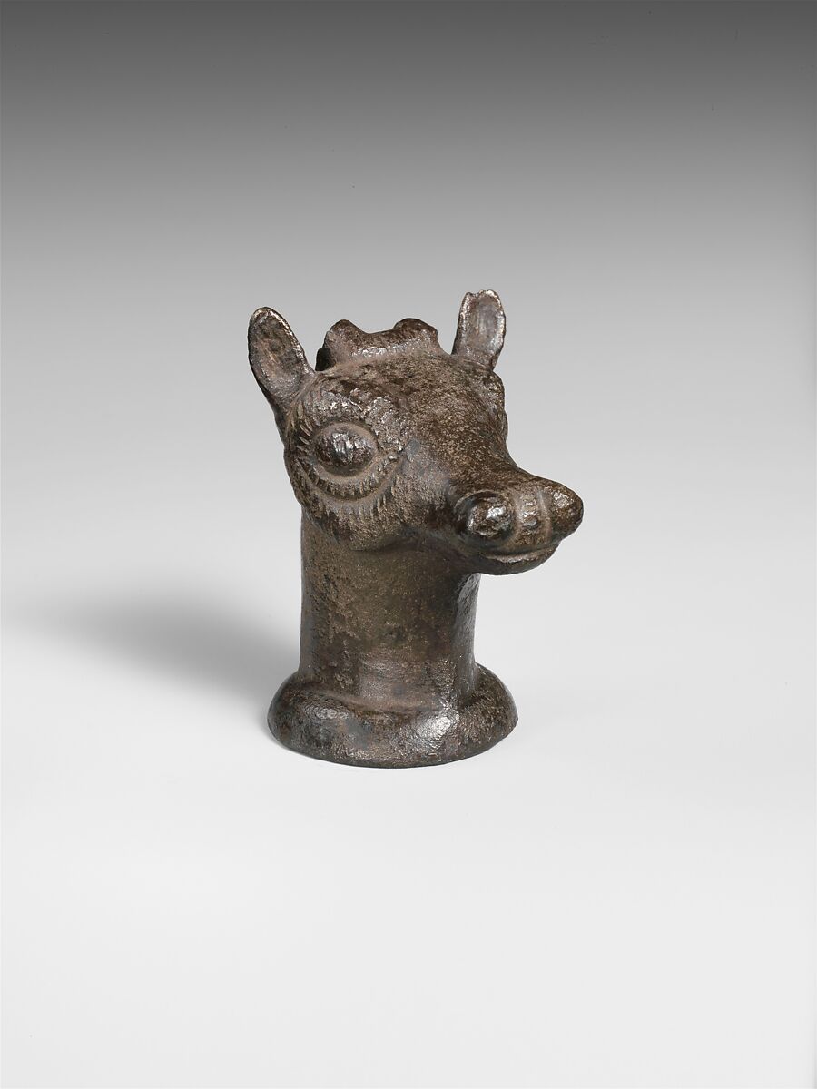 Head of a gazelle, Bronze, Sasanian 