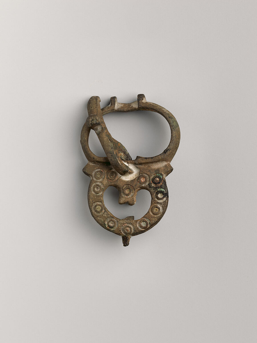 Belt buckle, Bronze, Sasanian 