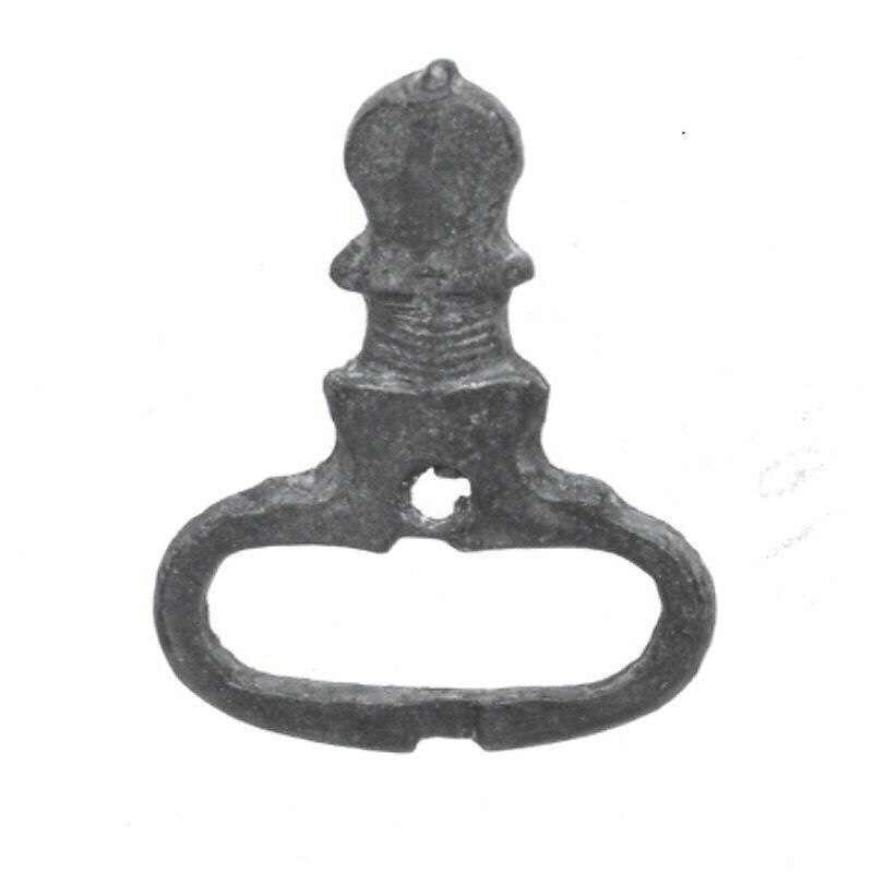 Belt buckle, Bronze, Sasanian 