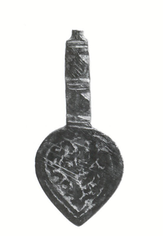 Handle end, Bronze, Sasanian 
