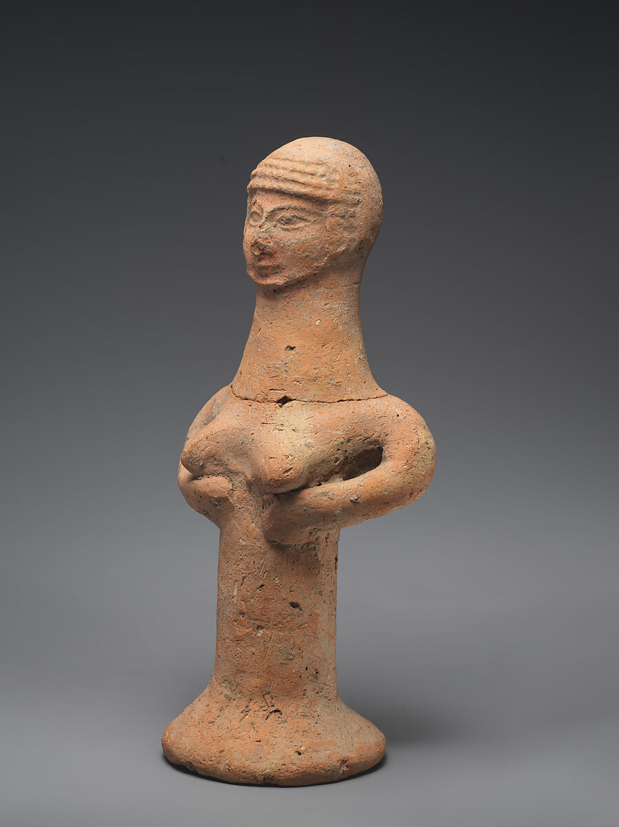 Nude female figure, Ceramic, Israelite