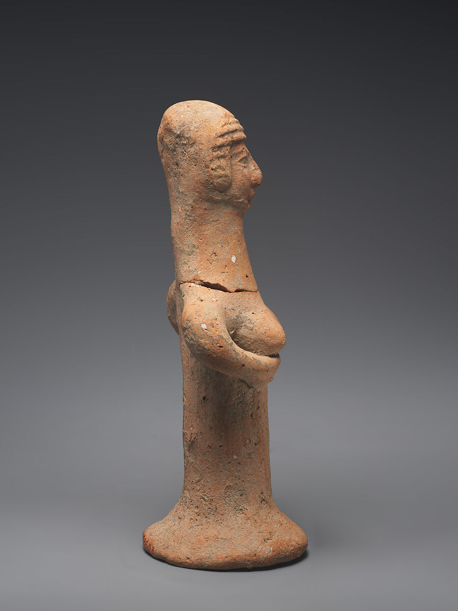 Nude female figure, Ceramic, Israelite