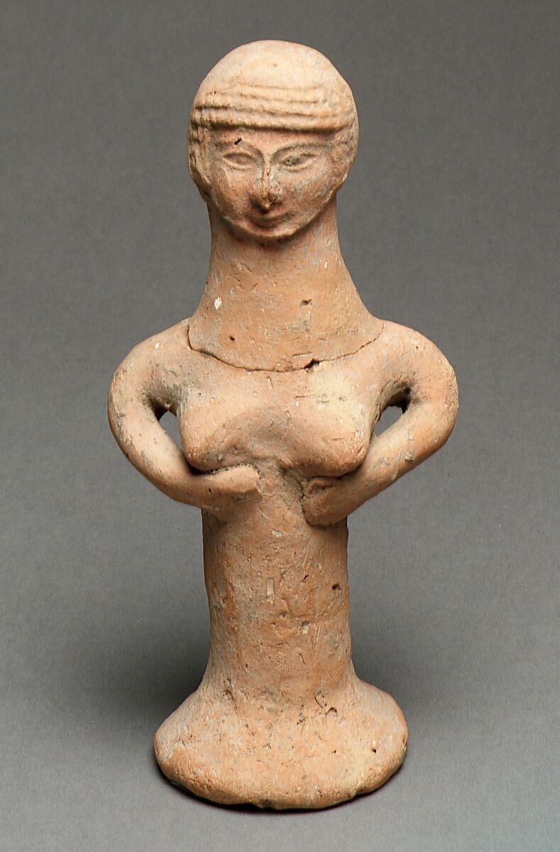 Nude female figure, Ceramic, Israelite 