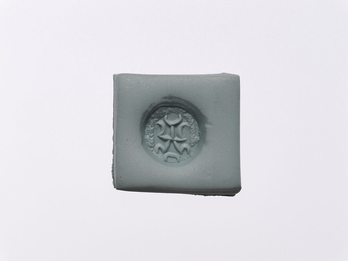 Stamp seal, Carnelian (?), Sasanian