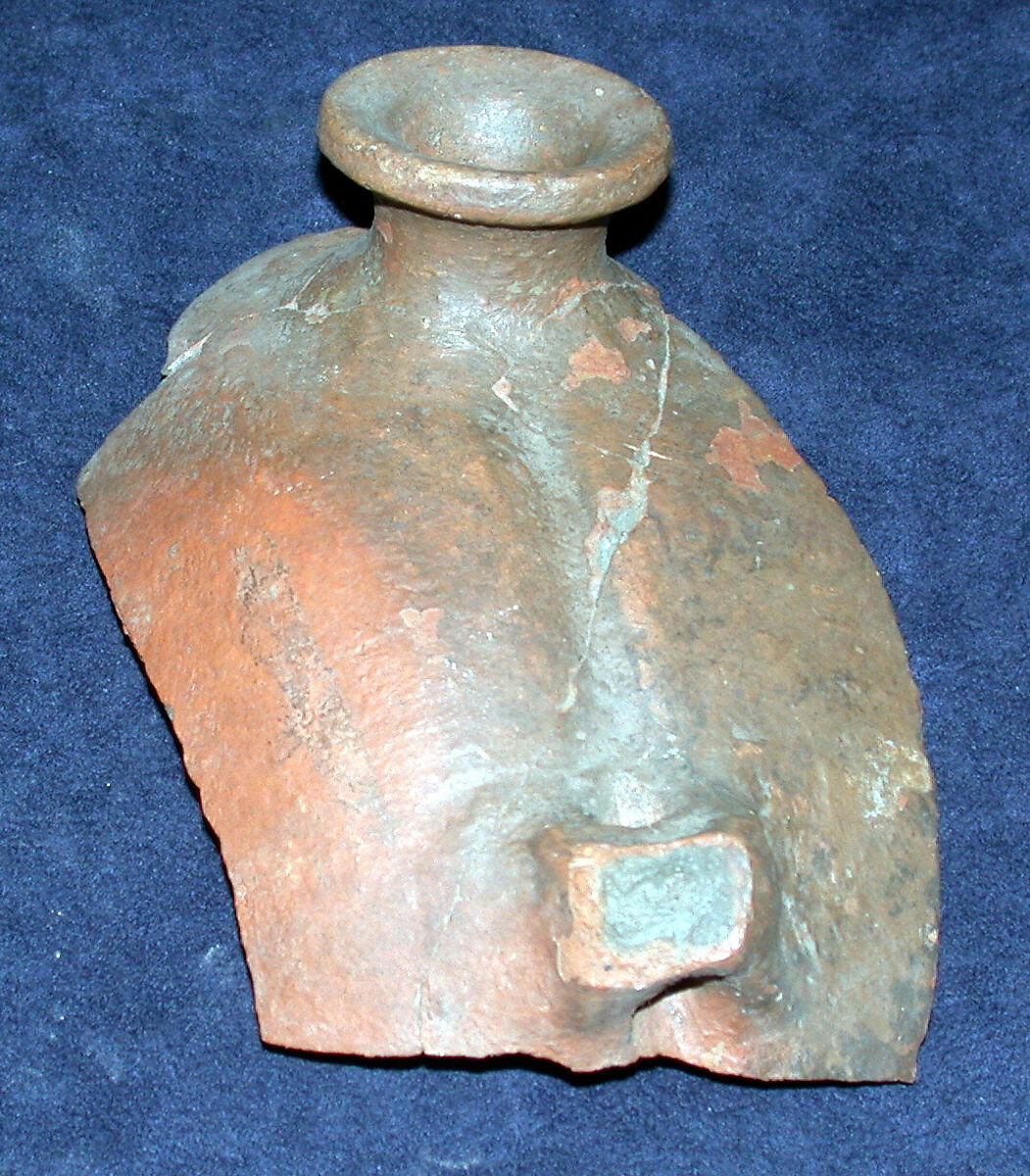 Pilgrim flask, Ceramic, Seleucid or Parthian 