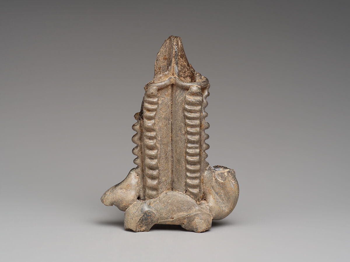 Double bottle fragment, Glass, Sasanian