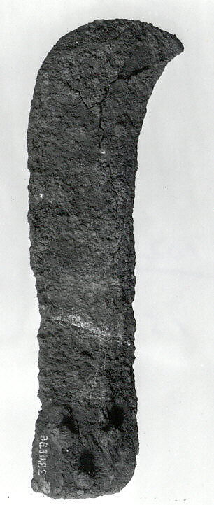 Knife blade, Iron, Sasanian 