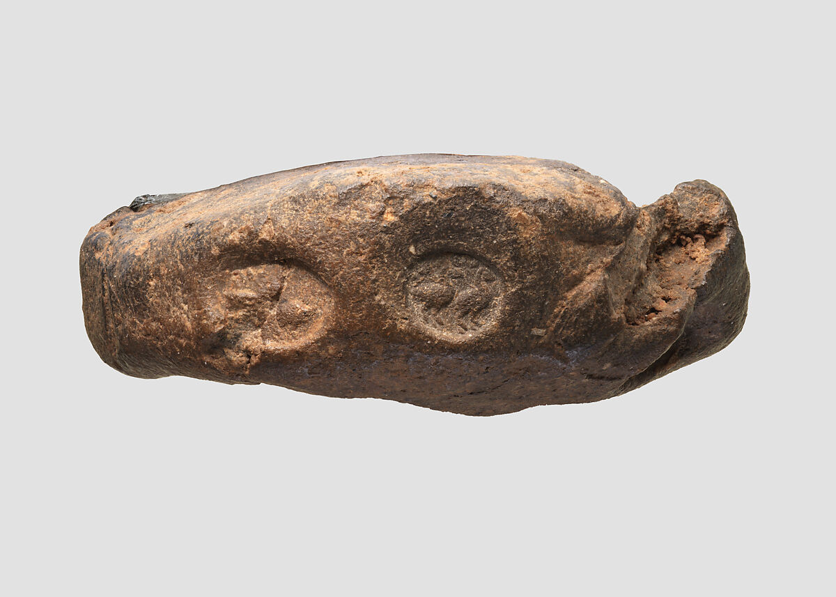 Sealing with inscribed stamp seal impressions, Ceramic, Sasanian