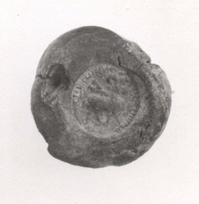Sealing, Un-baked clay, Sasanian 