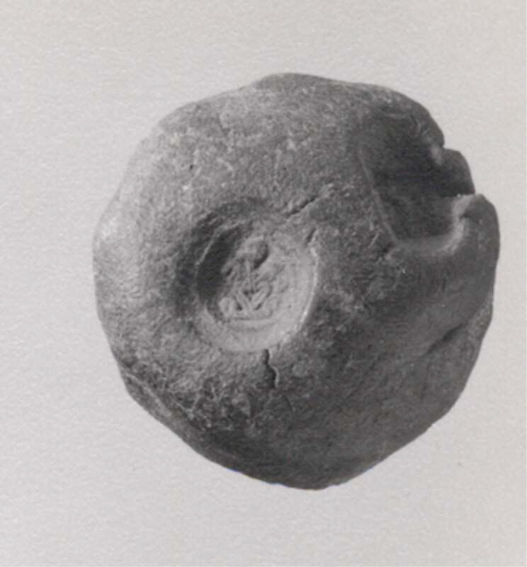 Sealing, Un-baked clay, Sasanian 