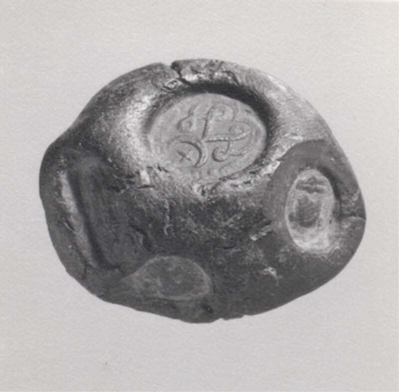 Sealing, Un-baked clay, Sasanian 