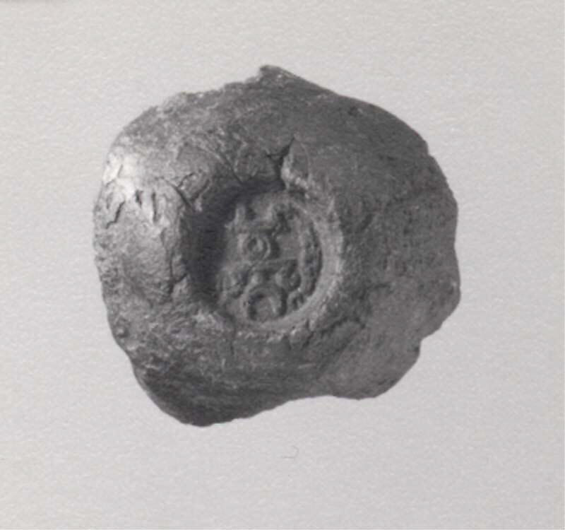 Sealing, Un-baked clay, Sasanian