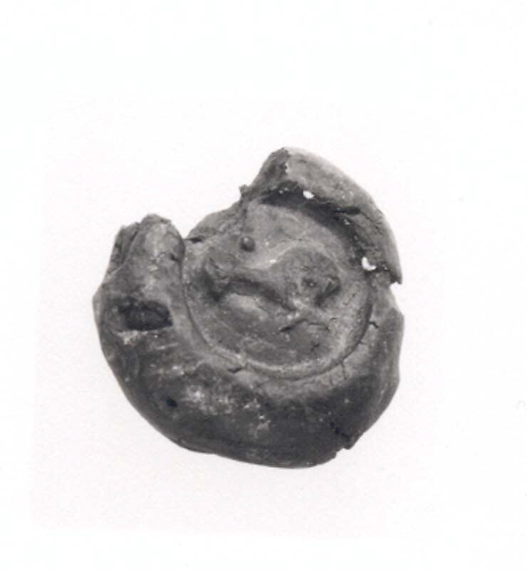 Sealing, Un-baked clay, Sasanian 