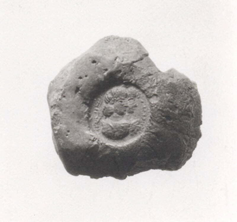 Sealing, Un-baked clay, Sasanian 