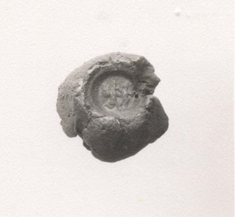 Sealing, Un-baked clay, Sasanian 