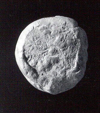 Sealing with stamp seal impressions: radiating griffins; banquet scene, Ceramic, Old Assyrian Trading Colony