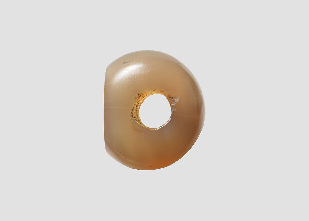 Stamp seal, Chalcedony, yellow, Sasanian