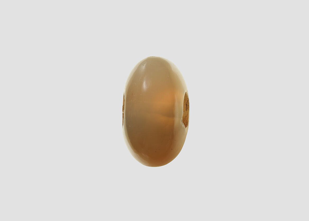 Stamp seal, Chalcedony, yellow, Sasanian