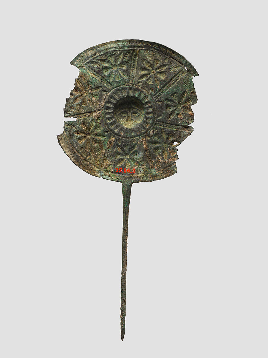 Disc-headed pin, Bronze, Iran