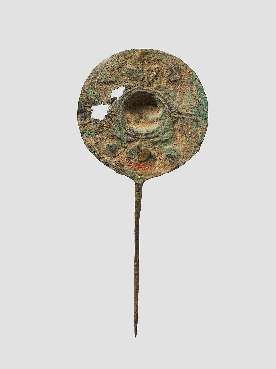 Disc-headed pin, Bronze, Iran