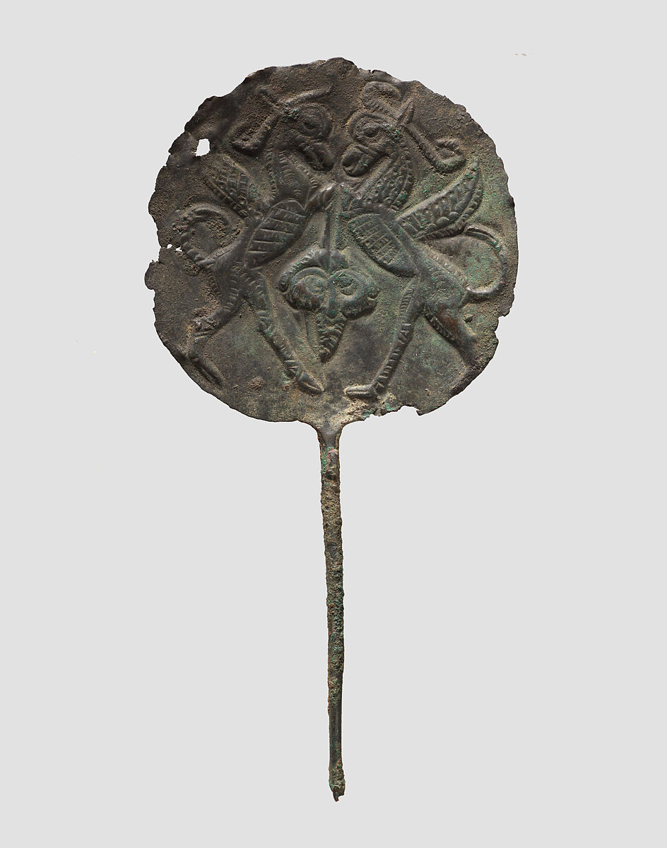 Disc-headed pin, Bronze, Iran 