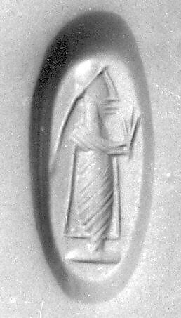 Stamp seal, Onyx (?), Sasanian 
