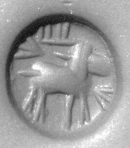 Stamp seal, Stone, Sasanian 