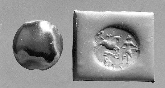 Stamp seal, Agate, Graeco-Bactrian 