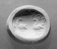 Stamp seal, Carnelian, Sasanian 