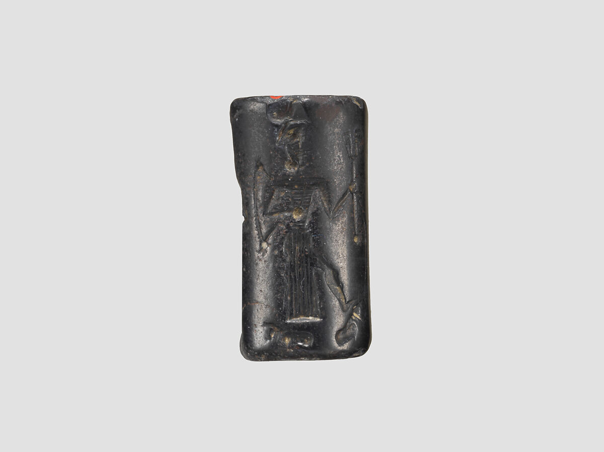 Cylinder seal, Hematite, Babylonian