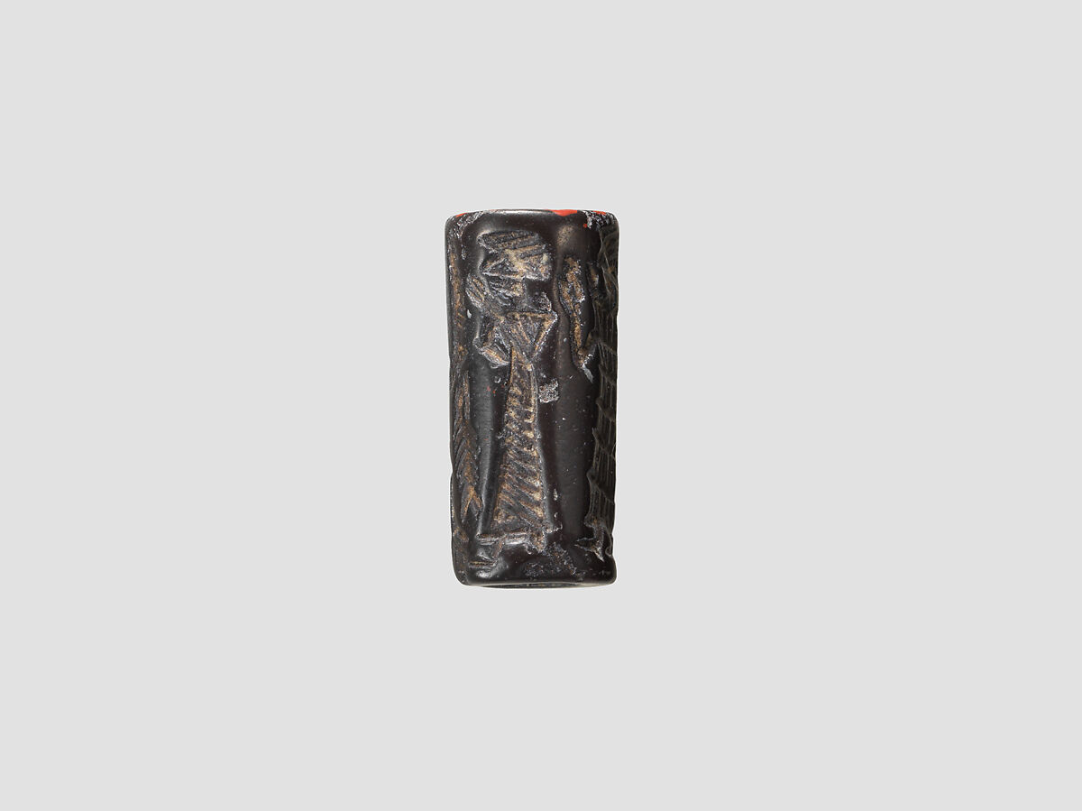 Cylinder seal, Hematite, Old Assyrian Trading Colony (?)