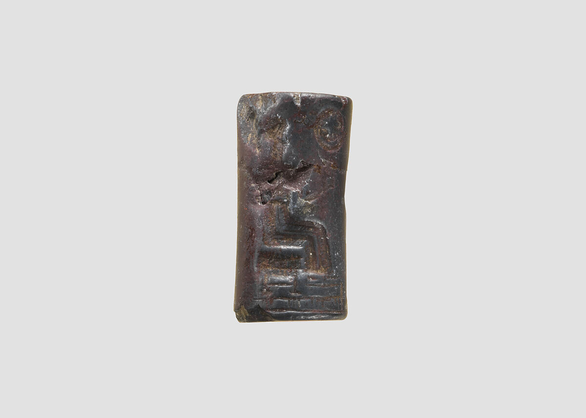 Cylinder seal, Hematite, Babylonian
