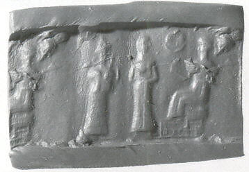 Cylinder seal, Hematite, Babylonian 