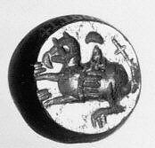 Stamp seal, Hematite, Sasanian 