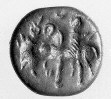 Stamp seal, Bronze, Sasanian 