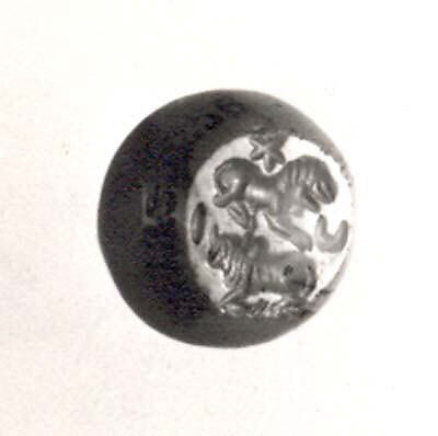 Stamp seal, Carnelian, Sasanian 