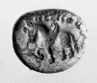 Stamp seal, Agate, Sasanian 