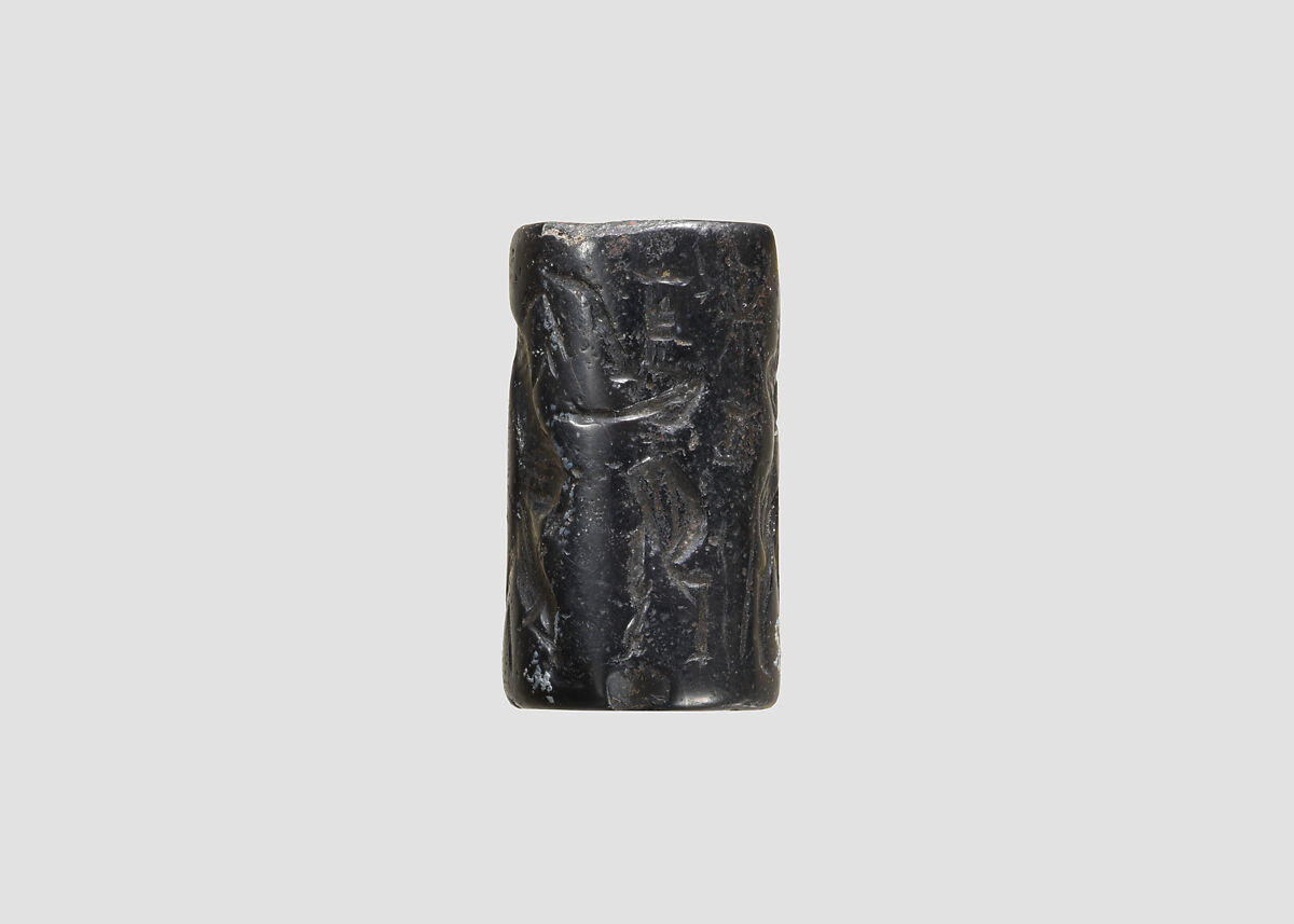 Cylinder seal, Hematite, Babylonian