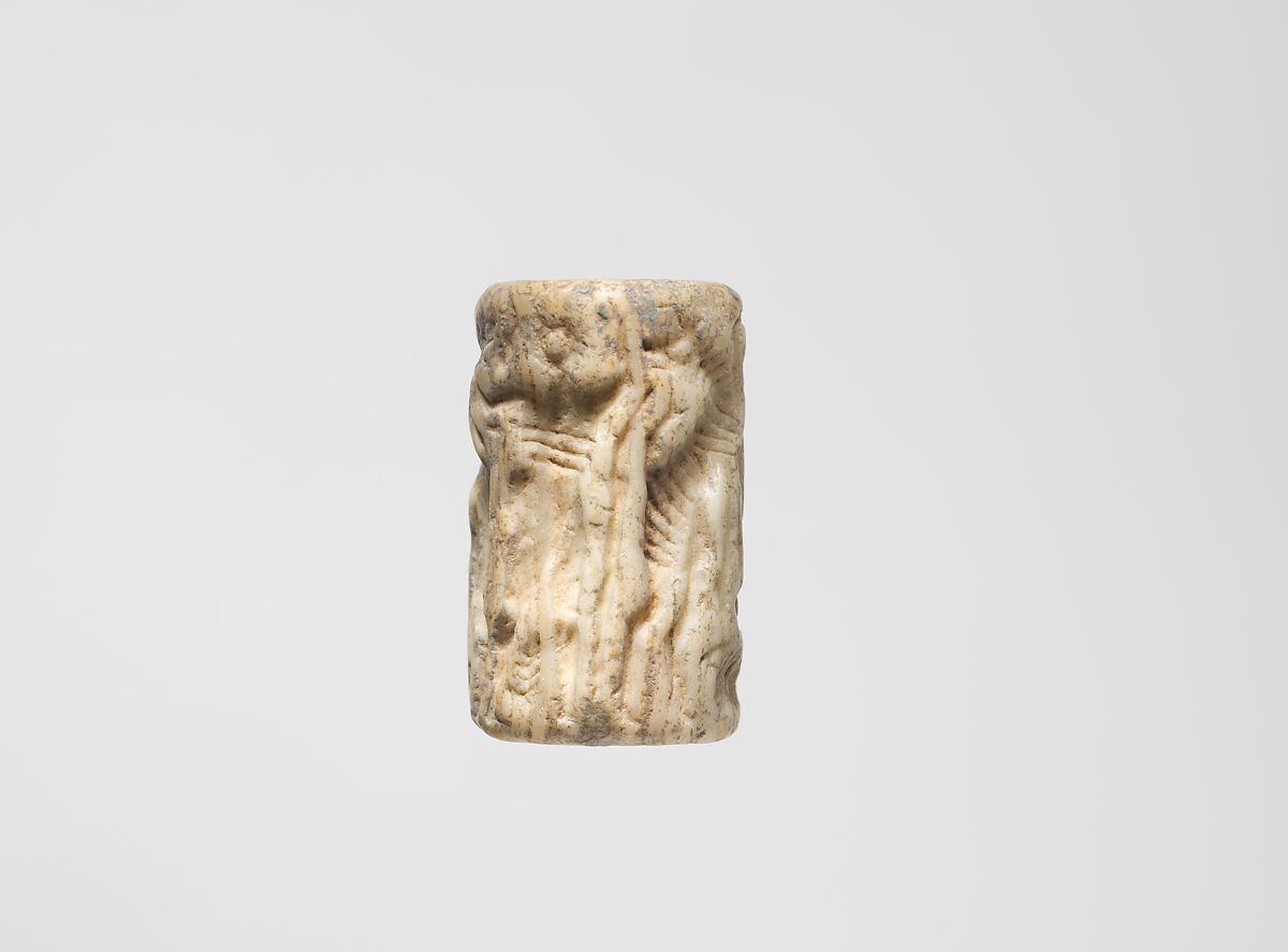 Cylinder seal, Marble, Sumerian