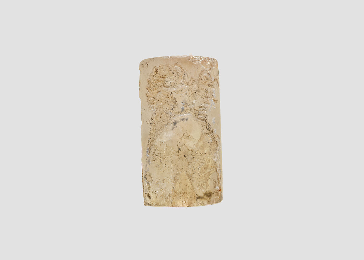 Cylinder seal, Quartz, Akkadian
