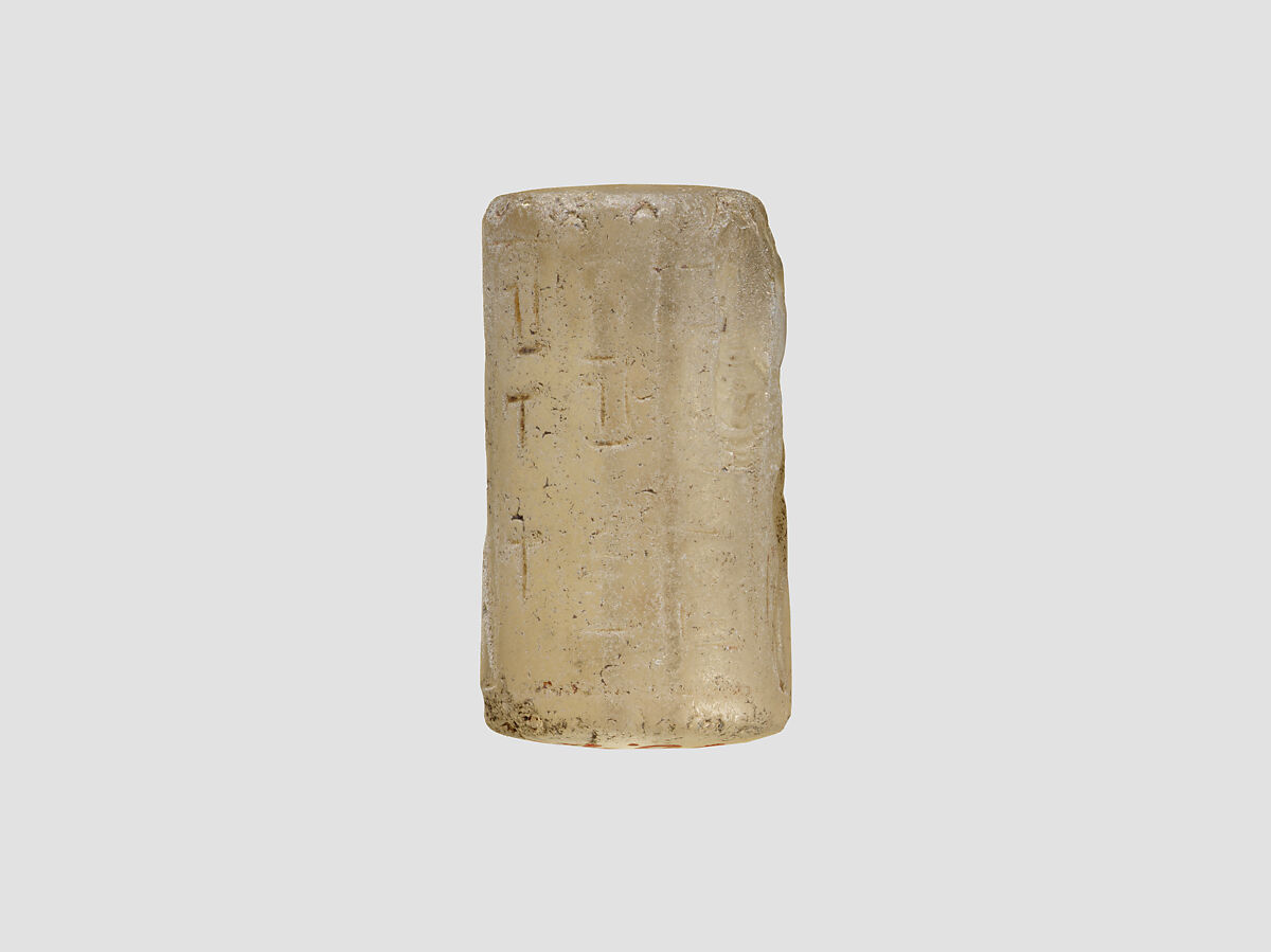 Cylinder seal, Rock crystal, Neo-Sumerian