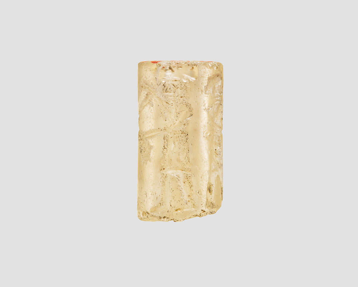 Cylinder seal, Rock crystal, Akkadian