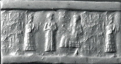 Cylinder seal, Lapis lazuli, Neo-Sumerian