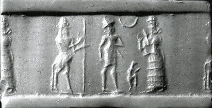 Cylinder seal, Limonite, Babylonian 