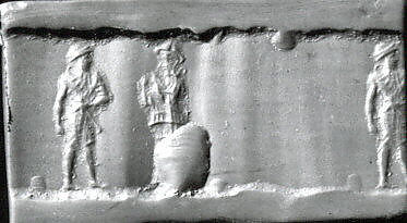Cylinder seal, Rock crystal, Babylonian 